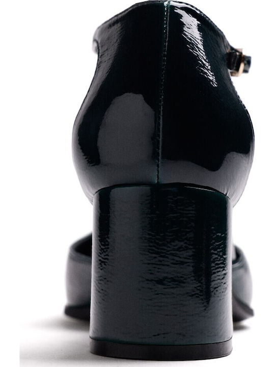 Leather Heels Green