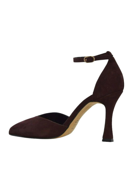 Burgundy Leather Heels
