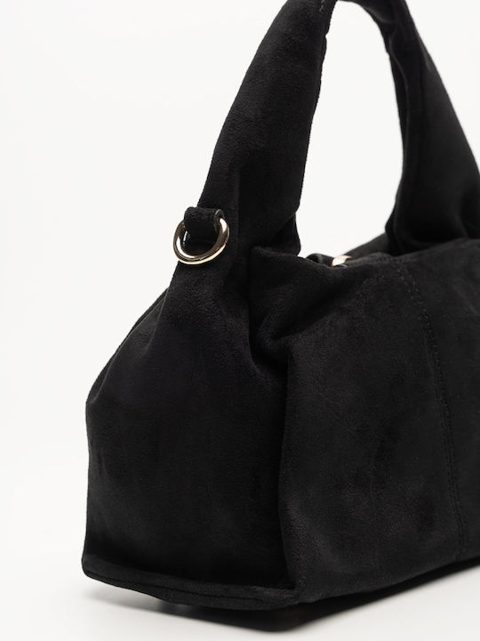 Women's Hobo Bag Suede Black