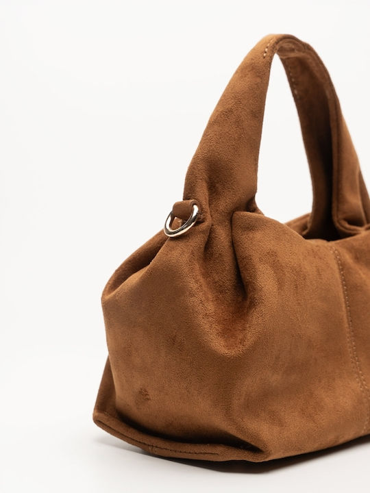 Women's Suede Shoulder Bag Brown