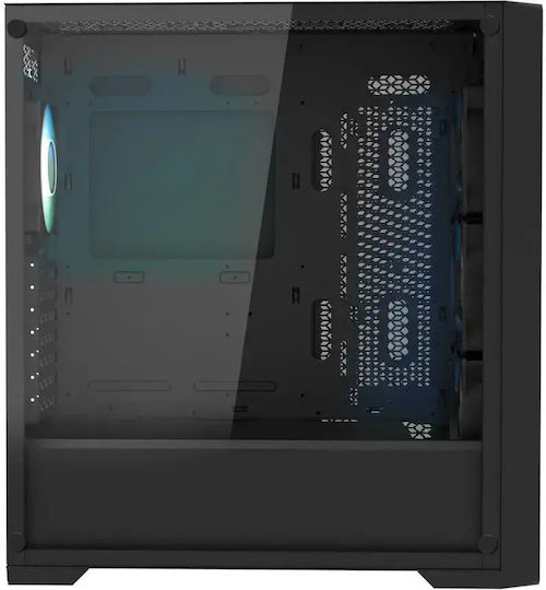 Purifier V2 Mesh Gaming Midi Tower Computer Case with Side Window and ARGB Lighting Black