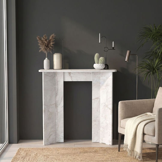 Console Table White GP042-0375.2 L90xW29.6xH91.8 cm