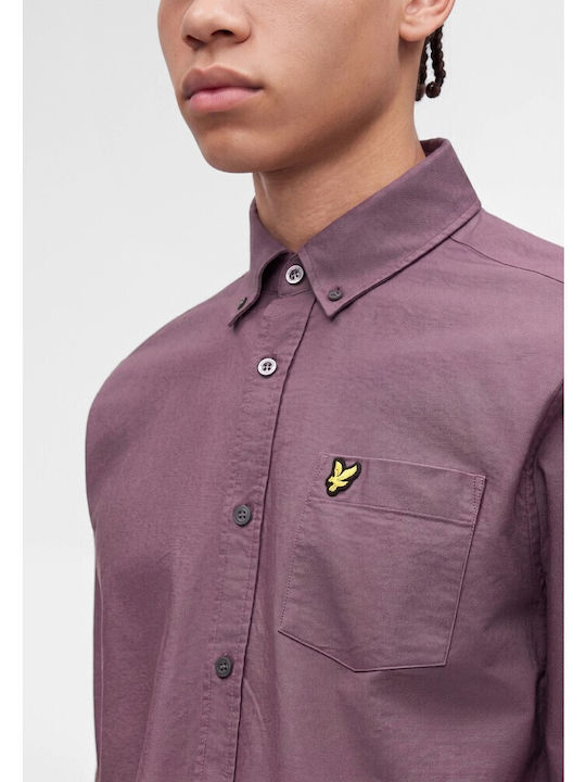 Cămașă cu Mâneci Lungi, Croială Regular Fit, Haze Purple