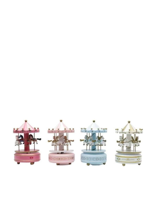Trademarkt Christmas Decorative Carousel White with Music 18x11x11cm
