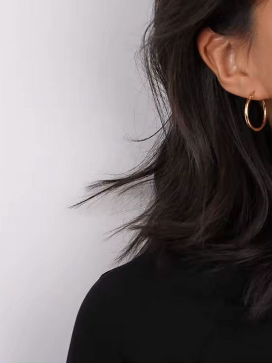 Steel Hoop Earrings 2.5cm Steel Hoop Earrings 2.5cm