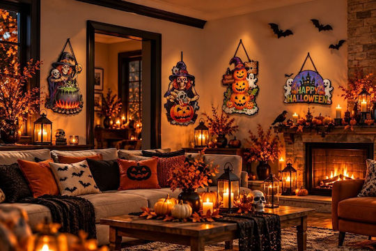 Αποκριάτικο Αξεσουάρ Διακοσμητικά Τοίχου Halloween 3d