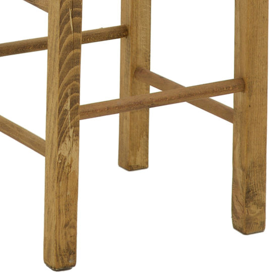 Taburet de Bar din Lemn, Culoare Nuc, 35x35x78 cm