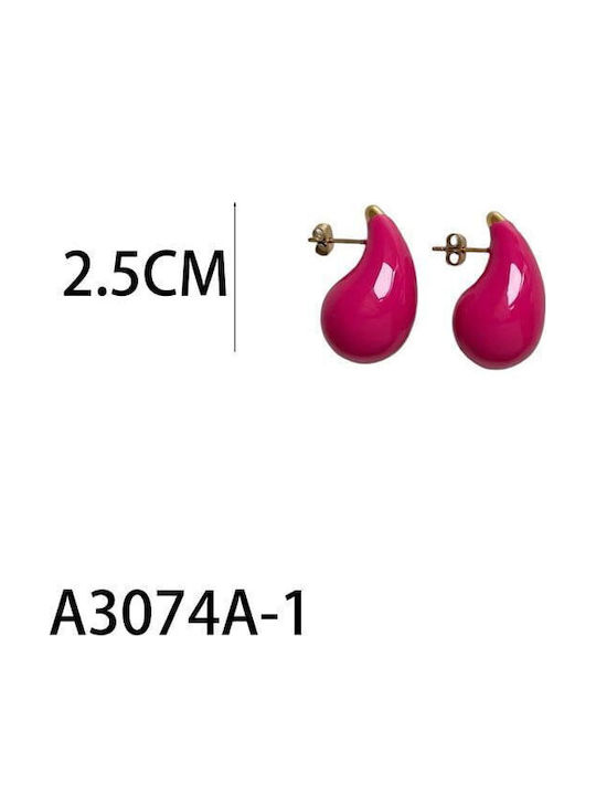 Damen Ohrstecker aus Stahl in Braun Damen Ohrstecker aus Stahl in Braun