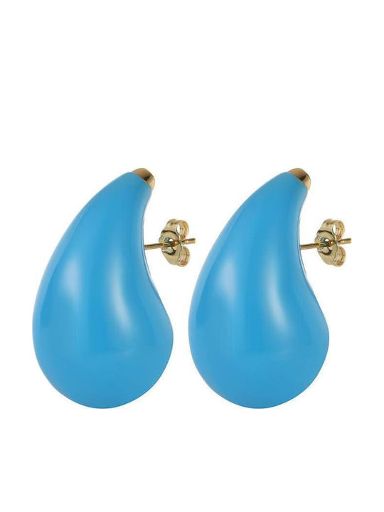 Women's Steel Brown Stud Earrings