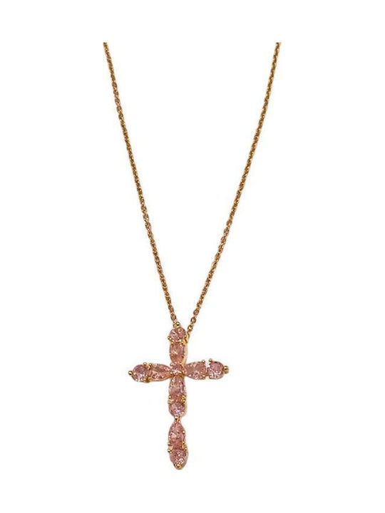 Women's Steel Cross with Chain