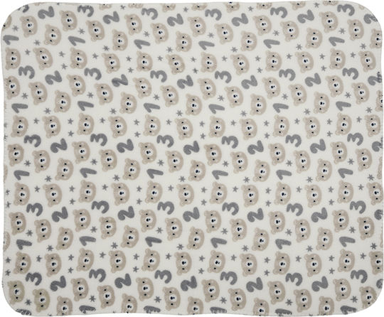 Lorelli Одеяло за Гушкане и Люлка Бяло с Животинче 90x75см