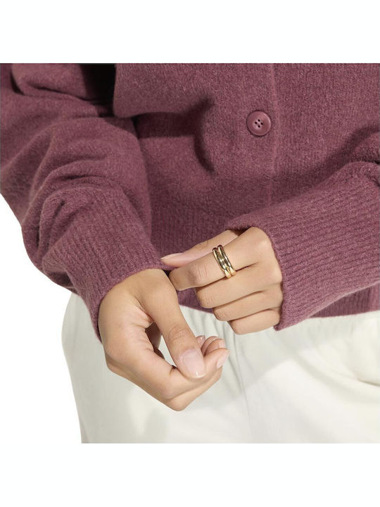 Knit Cardigan Women's Burgundy Cardigan