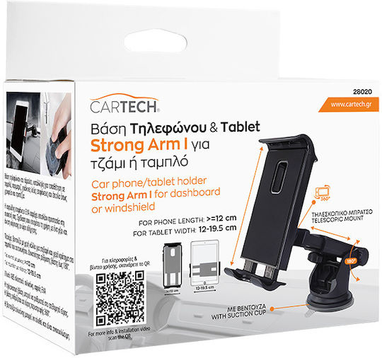 Cartech Suport Telefon Neagră