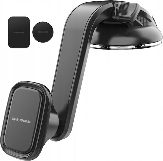 Spacecase Sc11 Suport Magnetic pentru Bordul Mașinii - Suport Universal Magnetic pentru Telefon Mobil cu Ventuză pentru Bordul Mașinii - Negru (5905719039042) 118777