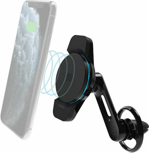 Scosche MagicMount Charge3 Βάση Κινητού με Ασύρματη Φόρτιση 10W Μαύρη