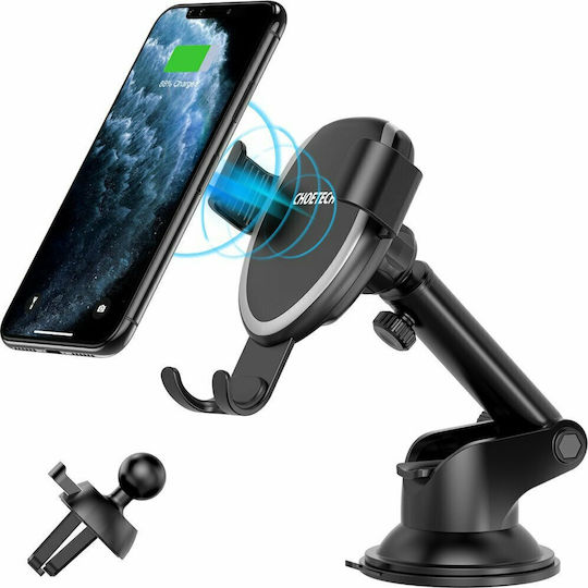 Choetech Βάση Κινητού με Ασύρματη Φόρτιση 10W Μαύρη Choetech Βάση Κινητού με Ασύρματη Φόρτιση 10W Μαύρη