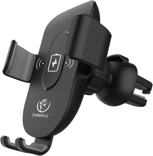 Rebeltec C25 Βάση Κινητού με Ασύρματη Φόρτιση 15W Μαύρη