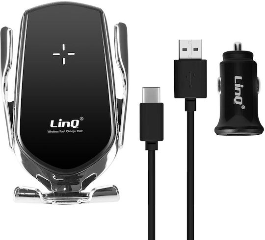 Car Phone Mount 3-in-1 Induction 15w Charger 360° Rotation Linq Car Phone Mount 3-in-1 Induction 15w Charger 360° Rotation Linq