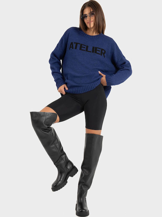 Knitted Dress Blue