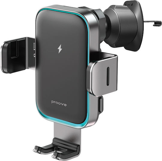 Proove Стойка за Телефон с Безжично Зареждане 15W Сив