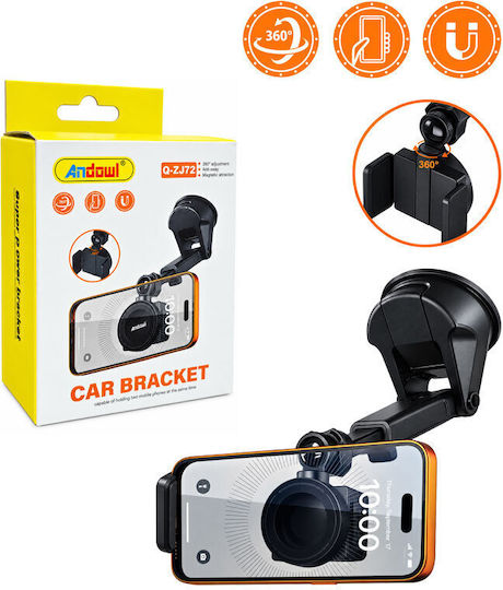 Andowl Suport Auto pentru Telefon cu Magnet Negru