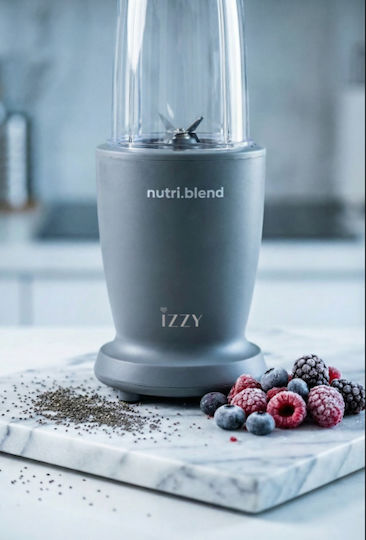 NutriBlend IZ-6503 Blender 600W with 2 BPA Free Grey Containers