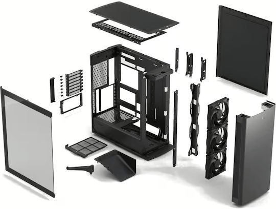 Define One Gaming Midi Tower Computer Case With Side Window Black