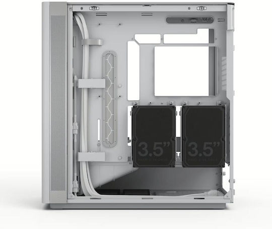 Define One Gaming Midi Tower Computer Case with Side Window White