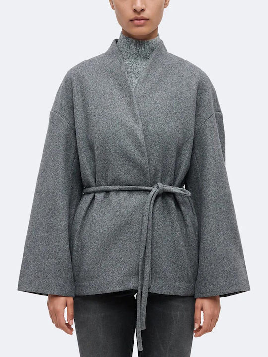 Vero Moda Παλτό Dark Grey Melange