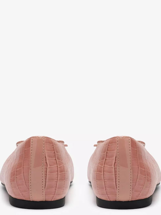 Δερμάτινες Γυναικείες Μπαλαρίνες Pink