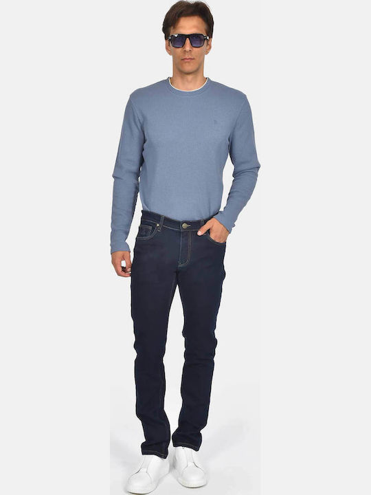 Мъжки еластични дънки Regular Fit Blue Black