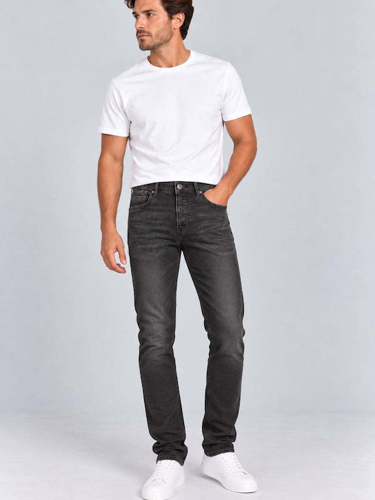 Ανδρικό Παντελόνι Τζιν Slim Fit Μαύρο