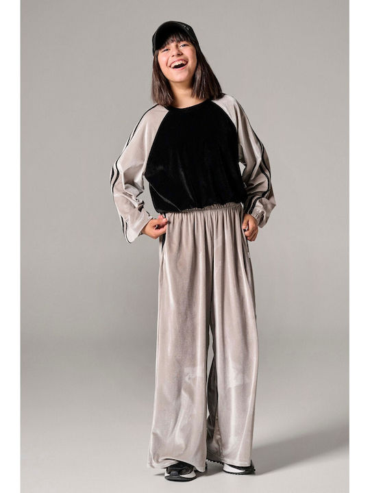 Kids Winter Set with Pants 2 Pieces Grey/Black
