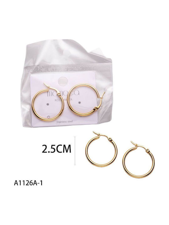 Steel Hoop Earrings 2cm Steel Hoop Earrings 2cm