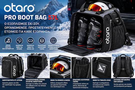 Otaro Pro Ski & Snowboard Boot Bag Black