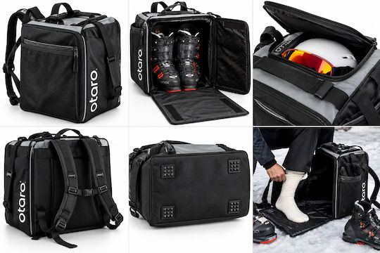 Otaro Pro Ski & Snowboard Boot Bag Black