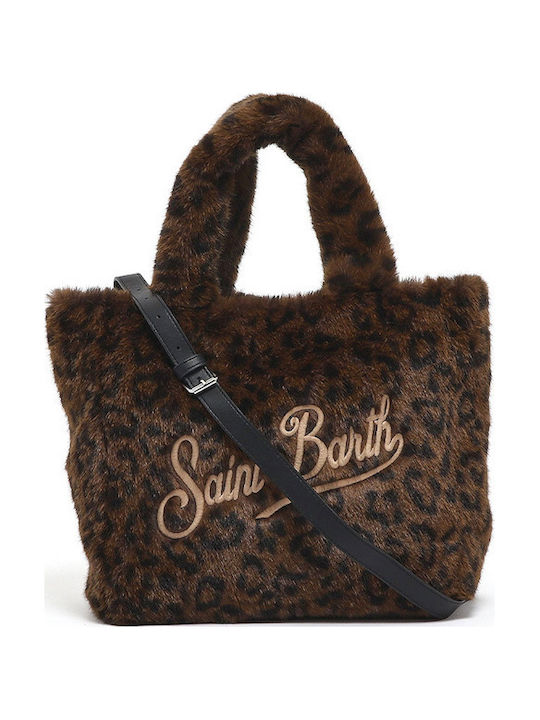 Colette Soft Fur Women's Tote Bag Brown