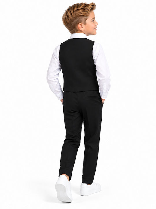 TakTakBaby Baptism Suit for Boy Black 5 Pieces