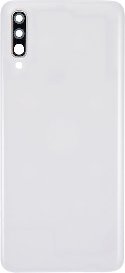 Backcover-Glas Samsung Galaxy A70 A705 2019 Aftermarket Plus Weiß