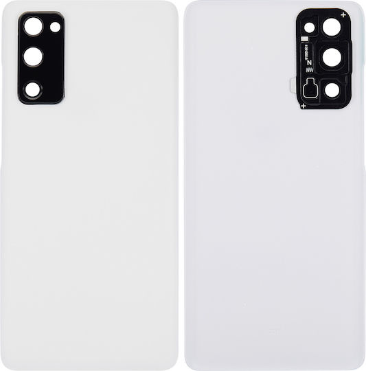 Задно стъкло за капак с леща за камера за Samsung Galaxy S20 FE 5G Aftermarket Plus облачно бяло