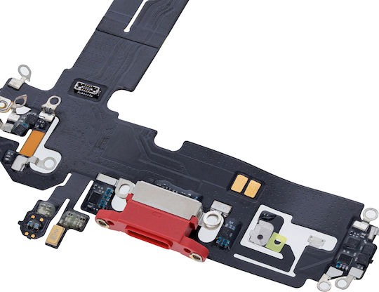Charging Port Flex Cable Iphone 12 Aftermarket Plus Red