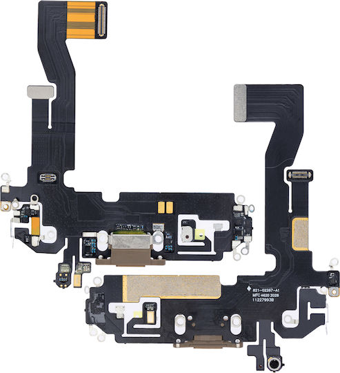 Лентов кабел за порт за зареждане за iPhone 12 Pro, Aftermarket Plus, Златист