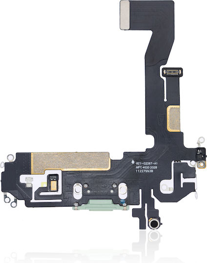 Лентов кабел за порт за зареждане iPhone 12 Aftermarket Plus Зелен