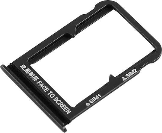 Dual Sim Card Tray Xiaomi Mi 8 Black