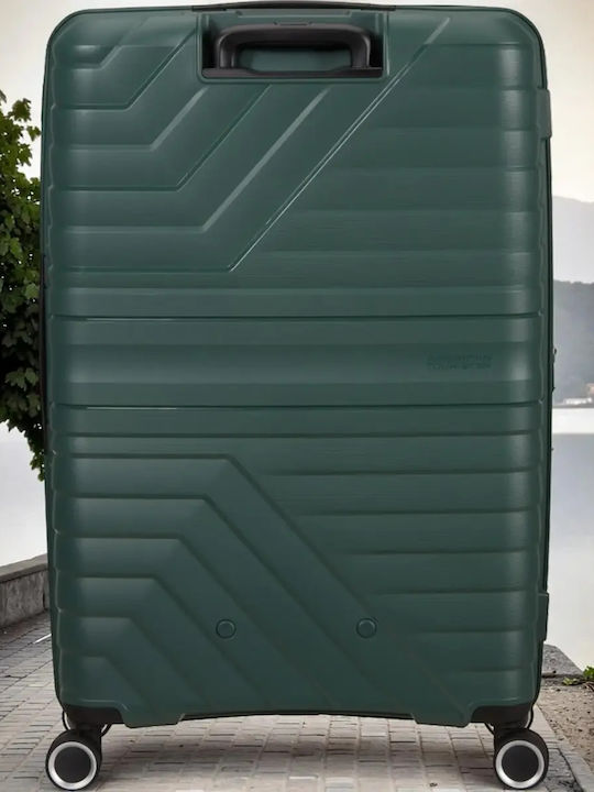 American Tourister Flytwist Large Hard Green Suitcase 78cm High