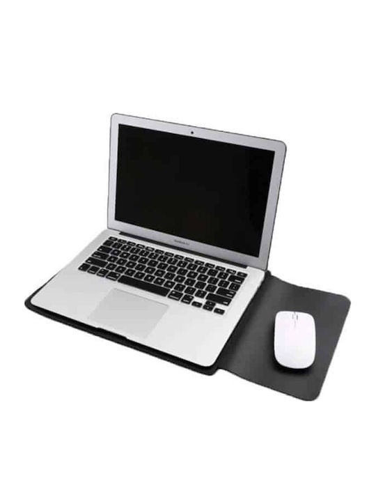 Edman Minimalist M15p Laptop Sleeve Accessory Pocket Apple Macbook Air 15.4″ 38 X 27 X 0.5 Cm Mouse Pad Leather Fabric Black