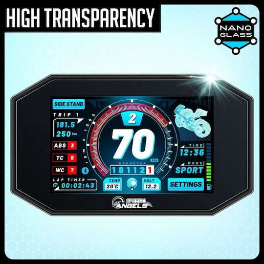 Speedo Angels Nano Glass Honda CRF 1100L Африка Туин Adventure Sports/NT 1100 Комплект от 2 Ултрапрозрачни Протектора за Дисплея на Таблото