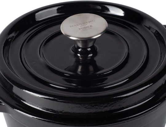 Hausberg Round Cast Iron Dutch Oven 24cm 4.3lt