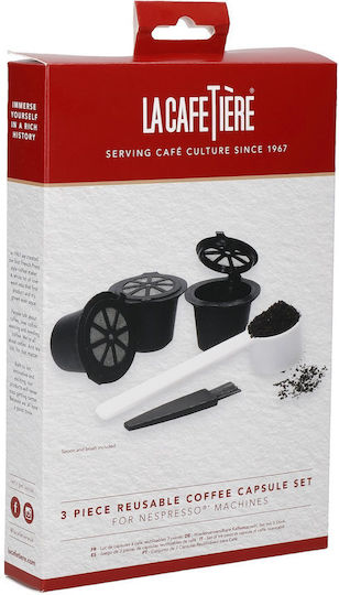La Cafetière Capsule Reîncărcabile Compatibile cu Aparatele Nespresso 3caps LCNESCAP3PC