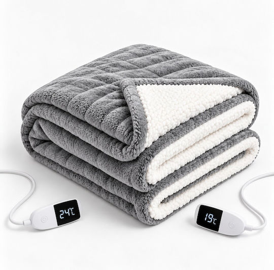 Kraft World King Size Electric Blanket Grey 280W 180x200cm